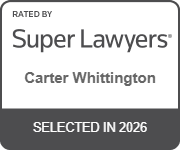 super lawyers badge for carter whittington
